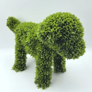 Artificial Boxwood Dog Topiary