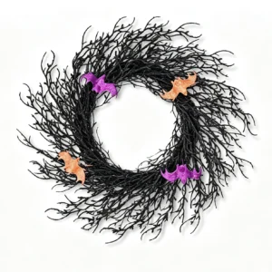 Halloween Bat Wreath